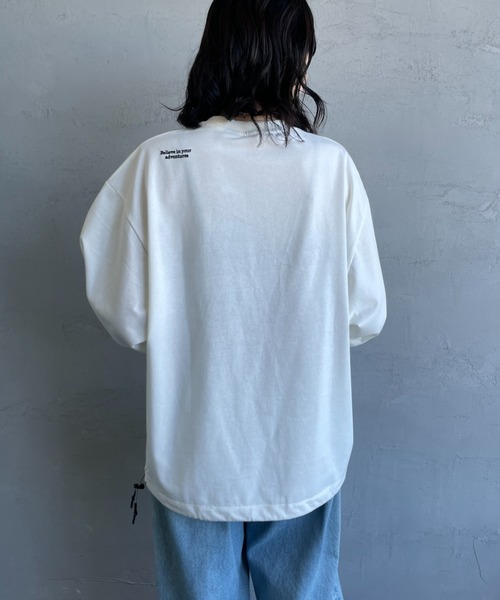 NANGA（ナンガ）の「【WEB先行予約】[NANGA/ナンガ] 別注 ドローコード付き ポケットロングスリーブTシャツ（Tシャツ/カットソー・レディース・ホワイト/ブラック・M/S/L）」の18枚目の写真