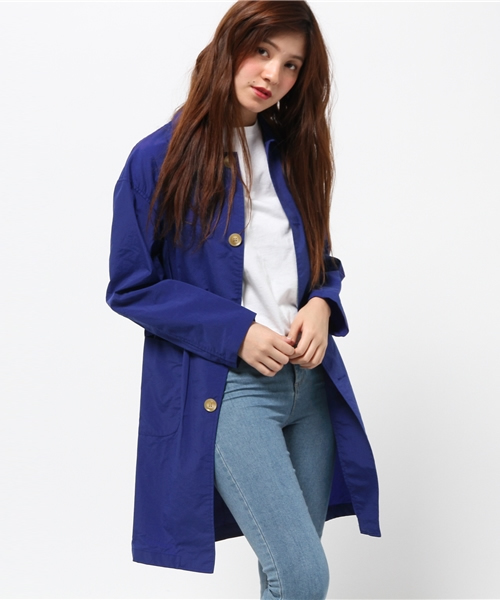 DANTON(ダントン)の「【DANTON】ステンカラーコート(ステンカラーコート・レディース・ベージュ/ロイヤルブルー/ネイビー・36)」の3枚目の写真