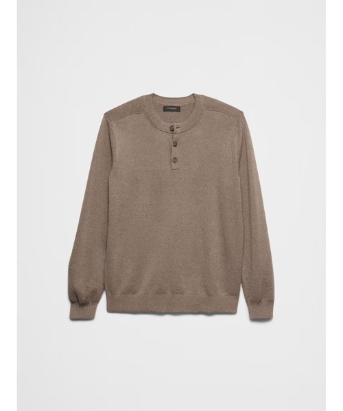 BANANA REPUBLIC FACTORY STORE（バナナリパブリック ファクトリーストア）の「BANANA REPUBLIC FACTORY STORE　　ヘンリーネック セーター（ニット/セーター・メンズ・その他1/ブラウン/その他・S/M/L/XL）」の7枚目の写真