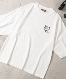 【8】〔merc london/メルクロンドン〕2タイプデザイン ワンポイントロゴ刺繍 クルーネックハーフスリーブTシャツ