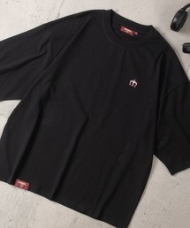 【8】〔merc london/メルクロンドン〕2タイプデザイン ワンポイントロゴ刺繍 クルーネックハーフスリーブTシャツ