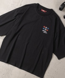 【8】〔merc london/メルクロンドン〕2タイプデザイン ワンポイントロゴ刺繍 クルーネックハーフスリーブTシャツ