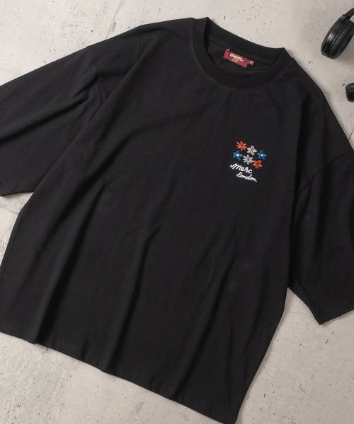 merc london(メルクロンドン)の「【8】〔merc london/メルクロンドン〕2タイプデザイン ワンポイントロゴ刺繍 クルーネックハーフスリーブTシャツ(Tシャツ/カットソー・メンズ・ネイビー系1/グレー系2/ブラック系1/ホワイト系2/ホワイト系1/ブラック系2・LARGE/MEDIUM)」の4枚目の写真