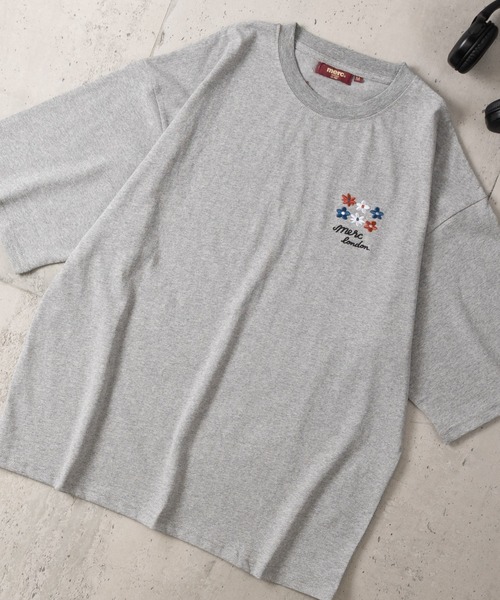 merc london(メルクロンドン)の「【8】〔merc london/メルクロンドン〕2タイプデザイン ワンポイントロゴ刺繍 クルーネックハーフスリーブTシャツ(Tシャツ/カットソー・メンズ・ネイビー系1/グレー系2/ブラック系1/ホワイト系2/ホワイト系1/ブラック系2・LARGE/MEDIUM)」の5枚目の写真