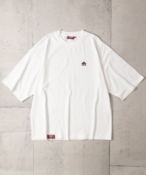 merc london(メルクロンドン)の「【8】〔merc london/メルクロンドン〕2タイプデザイン ワンポイントロゴ刺繍 クルーネックハーフスリーブTシャツ(Tシャツ/カットソー・メンズ・ネイビー系1/グレー系2/ブラック系1/ホワイト系2/ホワイト系1/ブラック系2・LARGE/MEDIUM)」の13枚目の写真