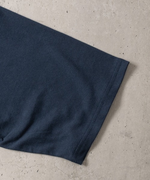 merc london(メルクロンドン)の「【8】〔merc london/メルクロンドン〕2タイプデザイン ワンポイントロゴ刺繍 クルーネックハーフスリーブTシャツ(Tシャツ/カットソー・メンズ・ネイビー系1/グレー系2/ブラック系1/ホワイト系2/ホワイト系1/ブラック系2・LARGE/MEDIUM)」の9枚目の写真
