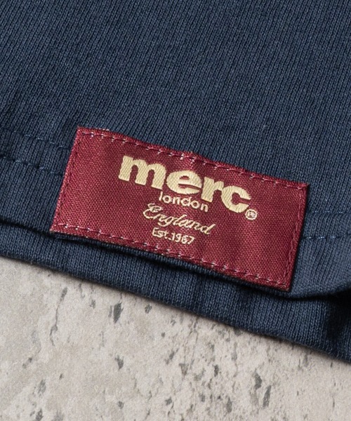 merc london(メルクロンドン)の「【8】〔merc london/メルクロンドン〕2タイプデザイン ワンポイントロゴ刺繍 クルーネックハーフスリーブTシャツ(Tシャツ/カットソー・メンズ・ネイビー系1/グレー系2/ブラック系1/ホワイト系2/ホワイト系1/ブラック系2・LARGE/MEDIUM)」の10枚目の写真
