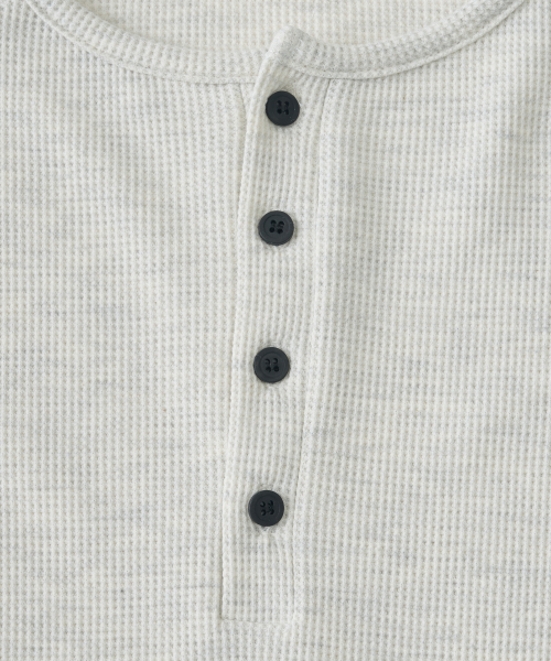 ANALOG MOOD(アナログムード)の「ヴィンテージモダンヘンリーネック長袖Tシャツ(オートミール)(Tシャツ/カットソー・メンズ・その他・FREE)」の5枚目の写真
