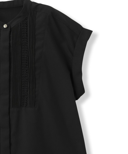 Droite lautreamont（ドロワットロートレアモン）の「【WEB限定】サスティナコットンライクローンブラウス（シャツ/ブラウス・レディース・オフホワイト/ブラック/ブルー・M）」の18枚目の写真