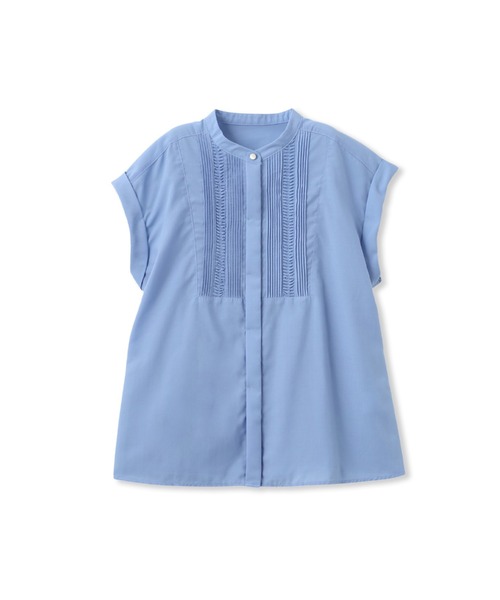 Droite lautreamont（ドロワットロートレアモン）の「【WEB限定】サスティナコットンライクローンブラウス（シャツ/ブラウス・レディース・オフホワイト/ブラック/ブルー・M）」の21枚目の写真