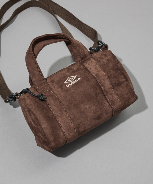 UMBRO(アンブロ)の「UMBRO/アンブロ SP BRUSHED BOSTON MINI BAG/別注 ブラッシュド ボストンミニバッグ(ショルダーバッグ・メンズ・ダークブラウン/ブラック・ONE SIZE)」の1枚目の写真