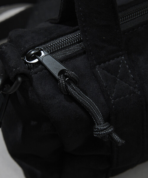 UMBRO(アンブロ)の「UMBRO/アンブロ SP BRUSHED BOSTON MINI BAG/別注 ブラッシュド ボストンミニバッグ(ショルダーバッグ・メンズ・ダークブラウン/ブラック・ONE SIZE)」の7枚目の写真