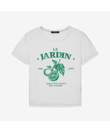 [W]ステッチ配色グラフィックTシャツ - 2カラー MYTS3208