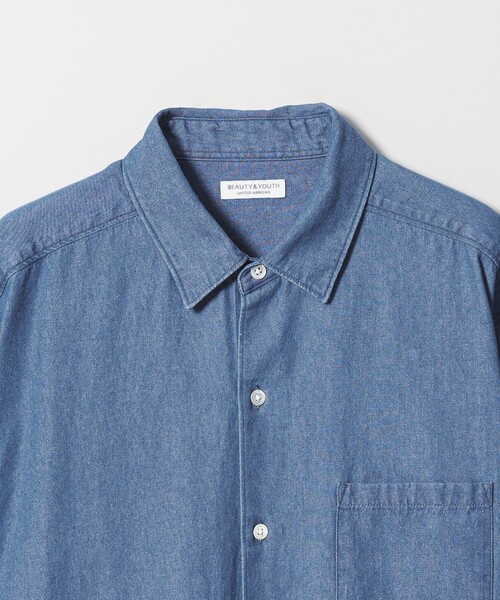 BEAUTY&YOUTH UNITED ARROWS(ビューティーアンドユースユナイテッドアローズ)の「【WEB限定 WARDROBE SMART】デニムシャツ(シャツ/ブラウス・メンズ・ネイビー/コバルトブルー・XL/L/M/S)」の19枚目の写真