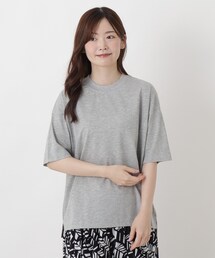 【ひんやり】汗じみ防止加工 5分袖プルオーバー