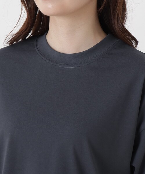 one'sterrace(ワンズテラス)の「【ひんやり】汗じみ防止加工 5分袖プルオーバー(Tシャツ/カットソー・レディース・ブラック系8/グレー系4/ネイビー系5・02)」の15枚目の写真
