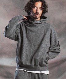 mpa4193-Wool-Blend Bonded Hooded Pullover プルオーバーパーカー(AG07-010acg)