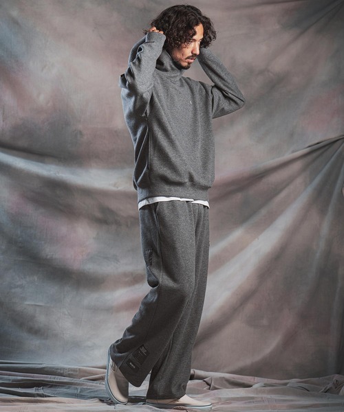 ANGENEHM(アンゲネーム)の「mpa4193-Wool-Blend Bonded Hooded Pullover プルオーバーパーカー(AG07-010acg)(パーカー・メンズ・グレー/ブラック/ライトベージュ・L/M/S)」の22枚目の写真