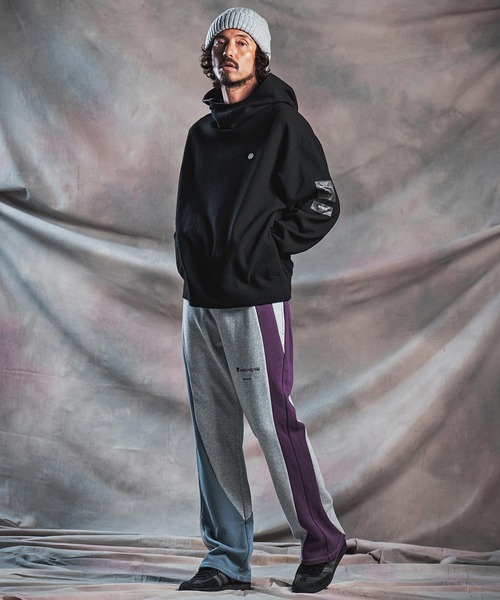 ANGENEHM(アンゲネーム)の「mpa4193-Wool-Blend Bonded Hooded Pullover プルオーバーパーカー(AG07-010acg)(パーカー・メンズ・グレー/ブラック/ライトベージュ・L/M/S)」の16枚目の写真