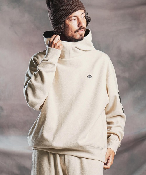 ANGENEHM(アンゲネーム)の「mpa4193-Wool-Blend Bonded Hooded Pullover プルオーバーパーカー(AG07-010acg)(パーカー・メンズ・グレー/ブラック/ライトベージュ・L/M/S)」の18枚目の写真
