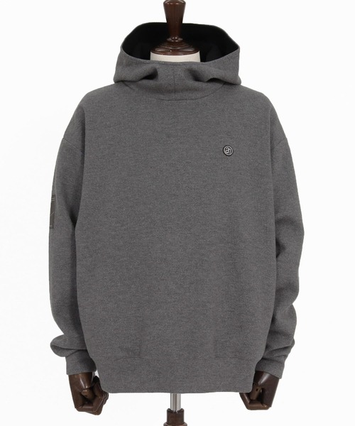 ANGENEHM(アンゲネーム)の「mpa4193-Wool-Blend Bonded Hooded Pullover プルオーバーパーカー(AG07-010acg)(パーカー・メンズ・グレー/ブラック/ライトベージュ・L/M/S)」の15枚目の写真