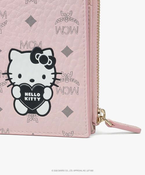 MCM（エムシーエム）の「MCM x HELLO KITTY 二つ折りジップカードウォレット（財布・レディース・ベージュ/ライトピンク/ブラック・ONE SIZE）」の10枚目の写真
