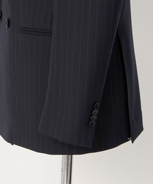 UNITED ARROWS(ユナイテッドアローズ)の「ネイビー ストライプ ダブル 6ボタン スーツ MCーMODEL ヨコストレッチ(セットアップ・メンズ・ネイビー・44/48/46)」の5枚目の写真