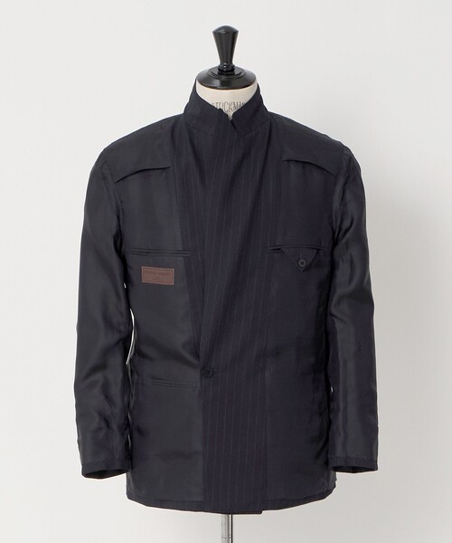 UNITED ARROWS(ユナイテッドアローズ)の「ネイビー ストライプ ダブル 6ボタン スーツ MCーMODEL ヨコストレッチ(セットアップ・メンズ・ネイビー・44/48/46)」の12枚目の写真