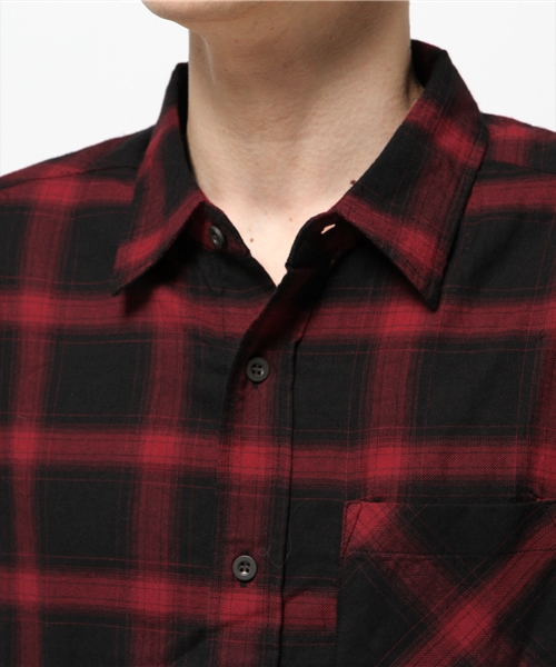 VENCEEXCHANGE(ヴァンスエクスチェンジ)の「オンブレチェックロングシャツ(シャツ/ブラウス・メンズ・レッド/ブラック・MEDIUM/LARGE)」の9枚目の写真