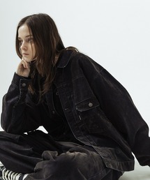 SLICK（スリック）の「【SLICK/スリック】Flock Denim 1st Type Trucker Jacket/フロックデニム 1stタイプトラッカージャケット（デニムジャケット）」
