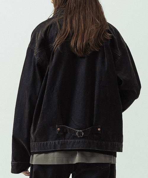 SLICK(スリック)の「【SLICK/スリック】Flock Denim 1st Type Trucker Jacket/フロックデニム 1stタイプトラッカージャケット(デニムジャケット・メンズ・インディゴブルー・1/3/2)」の10枚目の写真