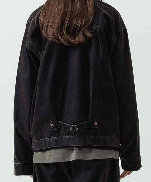 SLICK(スリック)の「【SLICK/スリック】Flock Denim 1st Type Trucker Jacket/フロックデニム 1stタイプトラッカージャケット(デニムジャケット・メンズ・インディゴブルー・1/3/2)」の14枚目の写真