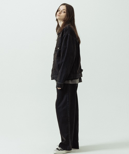 SLICK(スリック)の「【SLICK/スリック】Flock Denim 1st Type Trucker Jacket/フロックデニム 1stタイプトラッカージャケット(デニムジャケット・メンズ・インディゴブルー・1/3/2)」の17枚目の写真