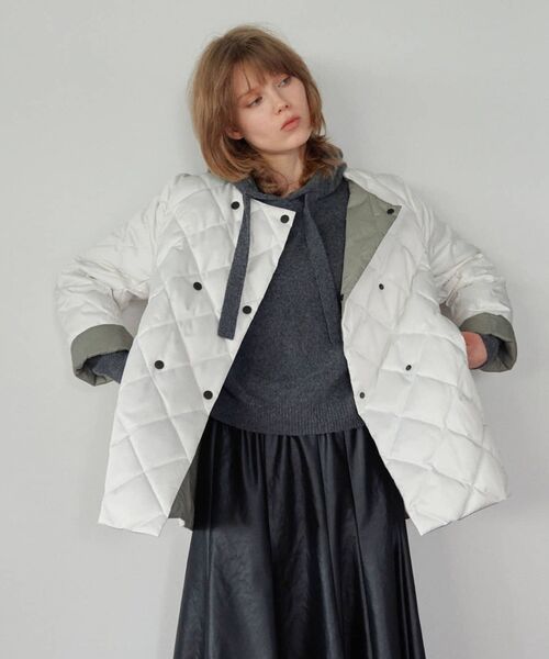 LANVIN en Bleu(ランバンオンブルー)の「TAION×LIMONTA East リバーシブルミドルコート(その他アウター・レディース・ブラウン/オフホワイト/ブラック・36/38)」の1枚目の写真