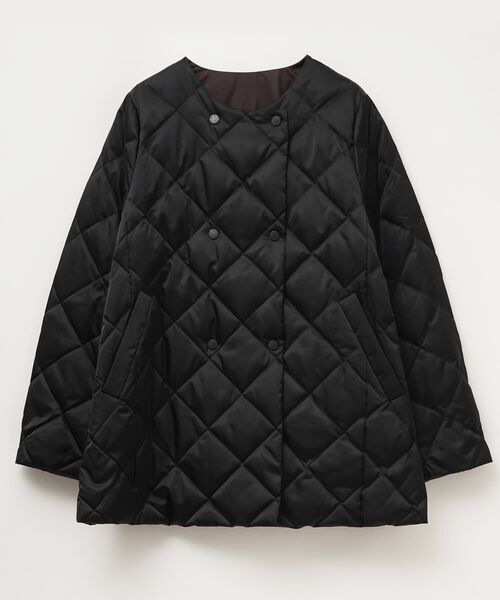 LANVIN en Bleu(ランバンオンブルー)の「TAION×LIMONTA East リバーシブルミドルコート(その他アウター・レディース・ブラウン/オフホワイト/ブラック・36/38)」の2枚目の写真