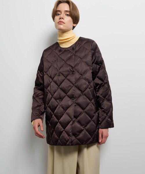 LANVIN en Bleu(ランバンオンブルー)の「TAION×LIMONTA East リバーシブルミドルコート(その他アウター・レディース・ブラウン/オフホワイト/ブラック・36/38)」の19枚目の写真