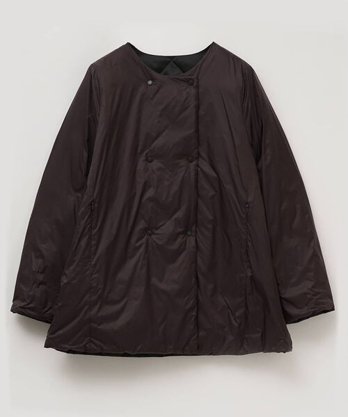 LANVIN en Bleu(ランバンオンブルー)の「TAION×LIMONTA East リバーシブルミドルコート(その他アウター・レディース・ブラウン/オフホワイト/ブラック・36/38)」の4枚目の写真