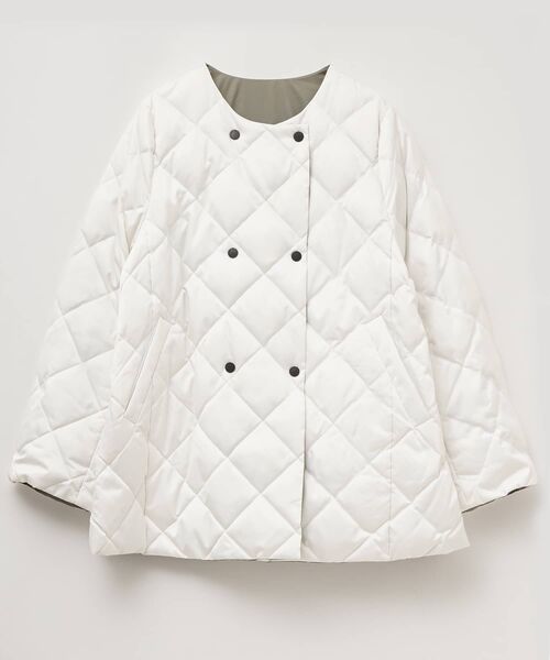 LANVIN en Bleu(ランバンオンブルー)の「TAION×LIMONTA East リバーシブルミドルコート(その他アウター・レディース・ブラウン/オフホワイト/ブラック・36/38)」の10枚目の写真