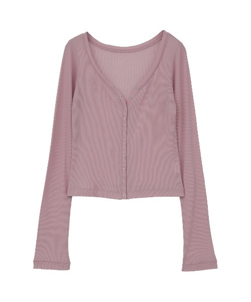 CLANE(クラネ)の「【CLANE/クラネ】CURVED NECK LAYERED SET TOPS/カーブネックレイヤードセットトップス(Tシャツ/カットソー・レディース・ホワイト/ブラック/ピンク・1)」の14枚目の写真