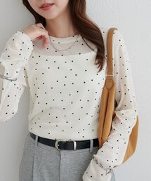 【WEB限定】シアードットロングスリーブ