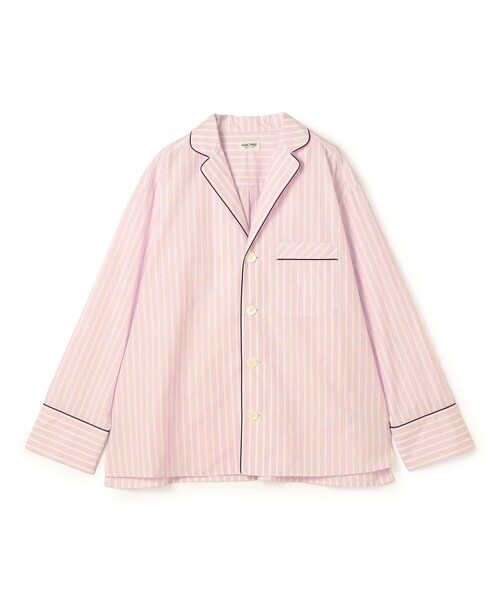 MACPHEE(マカフィー)の「コットンポプリン パジャマシャツ(シャツ/ブラウス・レディース・ブルー系その他/ピンク系その他・36)」の2枚目の写真