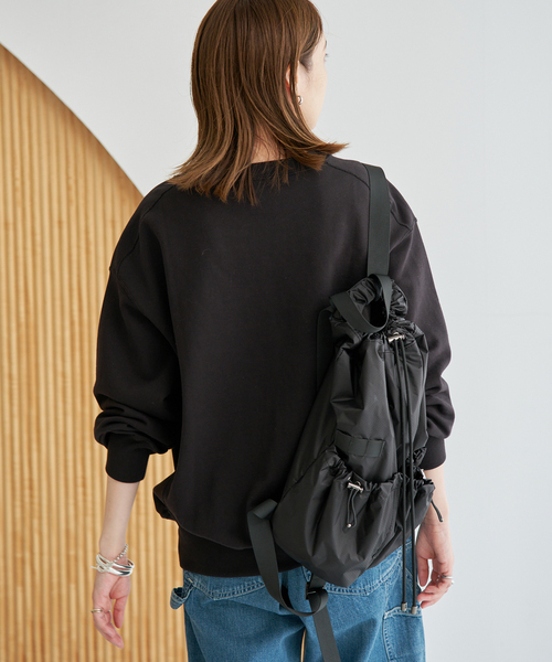 SLOBE IENA(スローブイエナ)の「《WEB限定/追加》フロッキープリントオーバースウェット(スウェット・レディース・アイボリー/ブラック/ホワイト・FREE)」の12枚目の写真