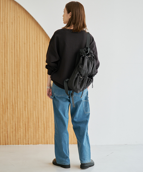 SLOBE IENA(スローブイエナ)の「《WEB限定/追加》フロッキープリントオーバースウェット(スウェット・レディース・アイボリー/ブラック/ホワイト・FREE)」の15枚目の写真