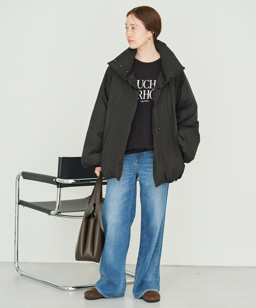 SLOBE IENA(スローブイエナ)の「《WEB限定/追加》フロッキープリントオーバースウェット(スウェット・レディース・アイボリー/ブラック/ホワイト・FREE)」の16枚目の写真