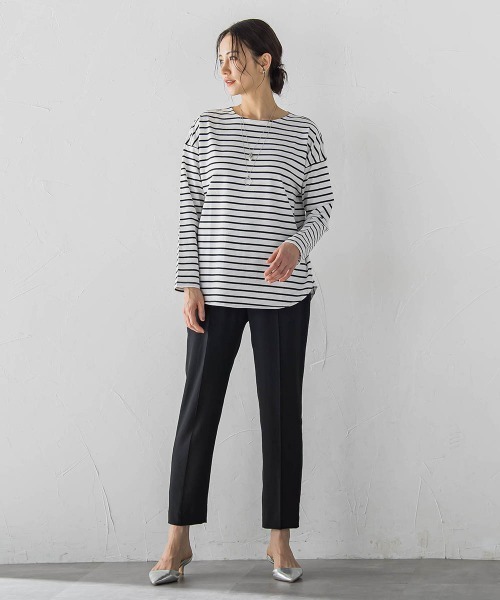 LAUTREAMONT（ロートレアモン）の「【skinea】≪着るスキンケア≫プルオーバー（Tシャツ/カットソー・レディース・ホワイト/ホワイト系その他/ブラウン・9号）」の12枚目の写真