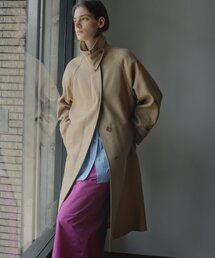 【HERITANOVUM】 ウーステッドウールステンカラーコート