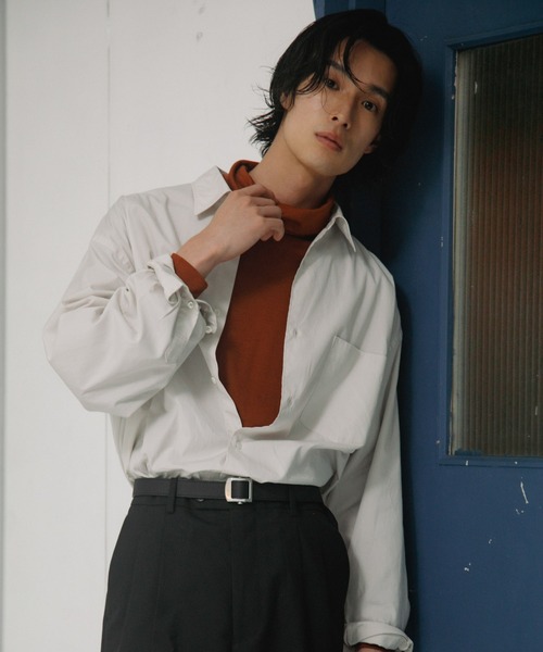 URBAN RESEARCH DOORS（アーバンリサーチドアーズ）の「Extra Cotton Regular Shirts（シャツ/ブラウス・メンズ・ライトグレー/ブルー・LARGE/MEDIUM）」の3枚目の写真