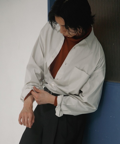 URBAN RESEARCH DOORS（アーバンリサーチドアーズ）の「Extra Cotton Regular Shirts（シャツ/ブラウス・メンズ・ライトグレー/ブルー・LARGE/MEDIUM）」の5枚目の写真