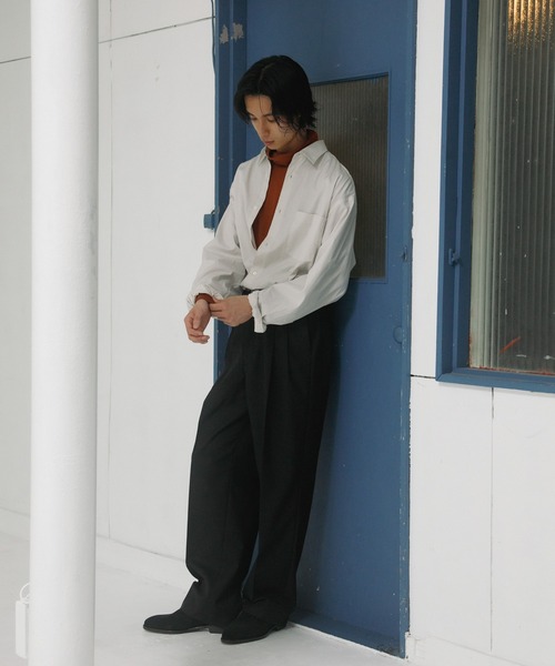 URBAN RESEARCH DOORS（アーバンリサーチドアーズ）の「Extra Cotton Regular Shirts（シャツ/ブラウス・メンズ・ライトグレー/ブルー・LARGE/MEDIUM）」の8枚目の写真