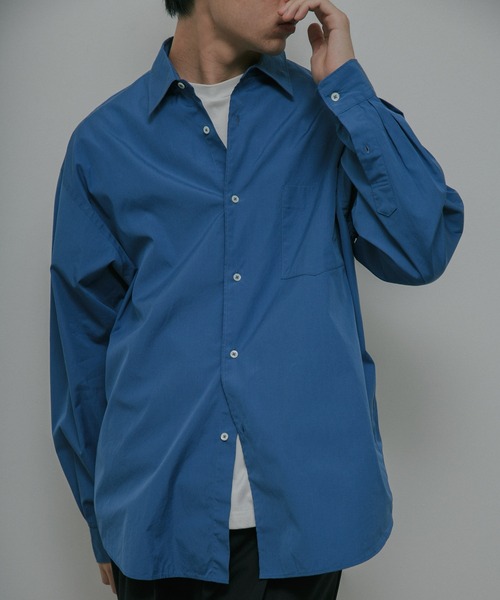 URBAN RESEARCH DOORS（アーバンリサーチドアーズ）の「Extra Cotton Regular Shirts（シャツ/ブラウス・メンズ・ライトグレー/ブルー・LARGE/MEDIUM）」の18枚目の写真